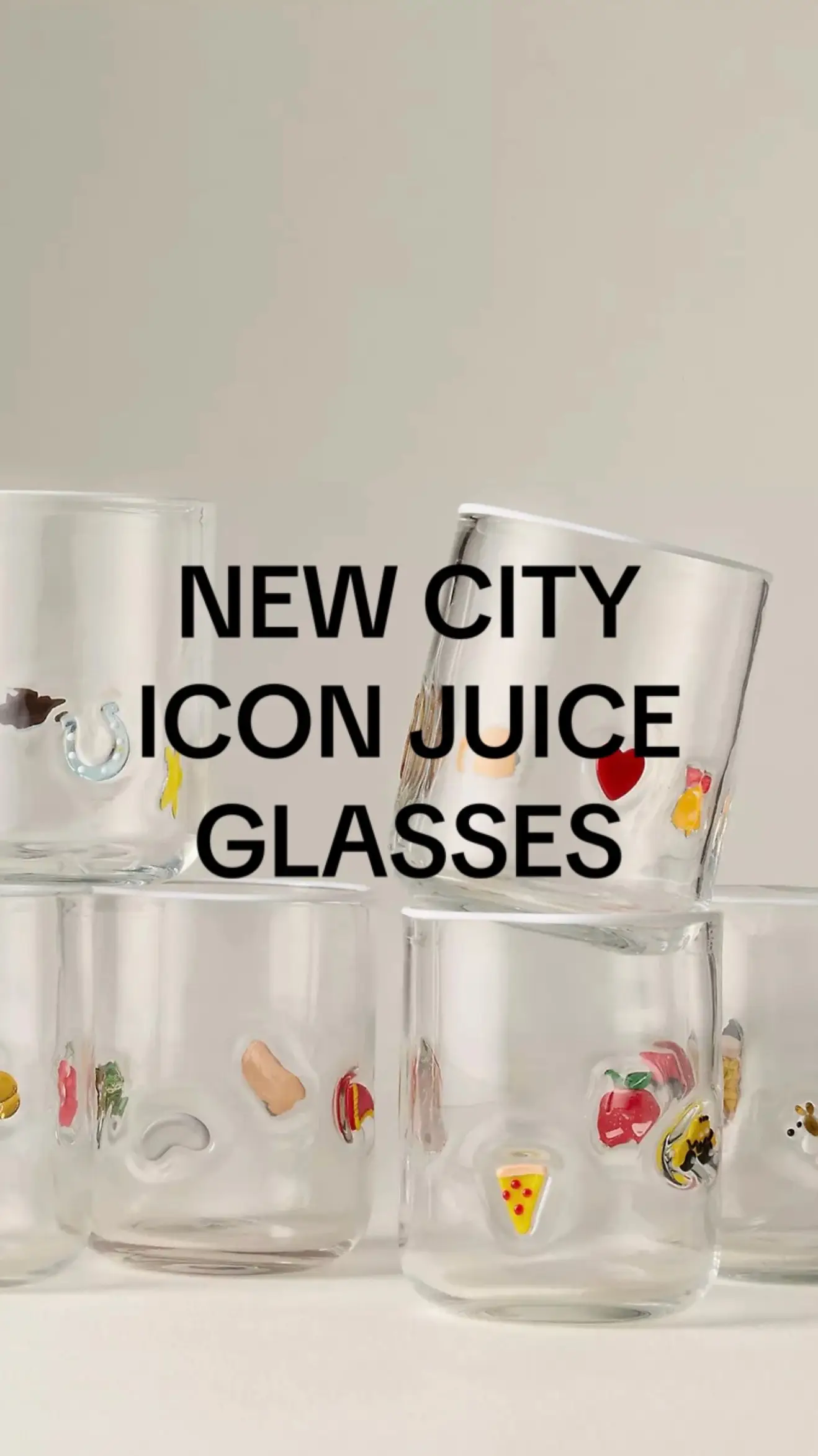 NEW CITY ICON JUICE GLASSES #traveltok #anthropologie #iconjuiceglass #giftideas