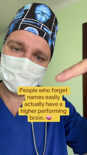 Do you forget peoples names?  #human #brain #edu #memory 