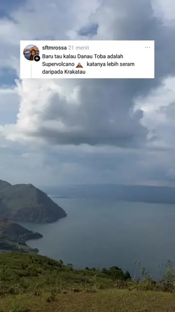gak bisa dibayangkan😩 📽️ matias_lvrsn #toba #danautoba #gunungapiaktif #anakkr
