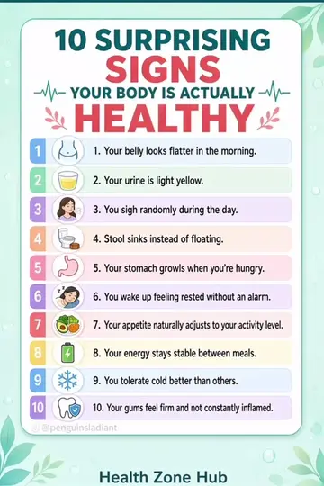 ✨ 10 Surprising Signs Your Body Is Actually Healthy! 💪🧠 #HealthTips #HealthyBo