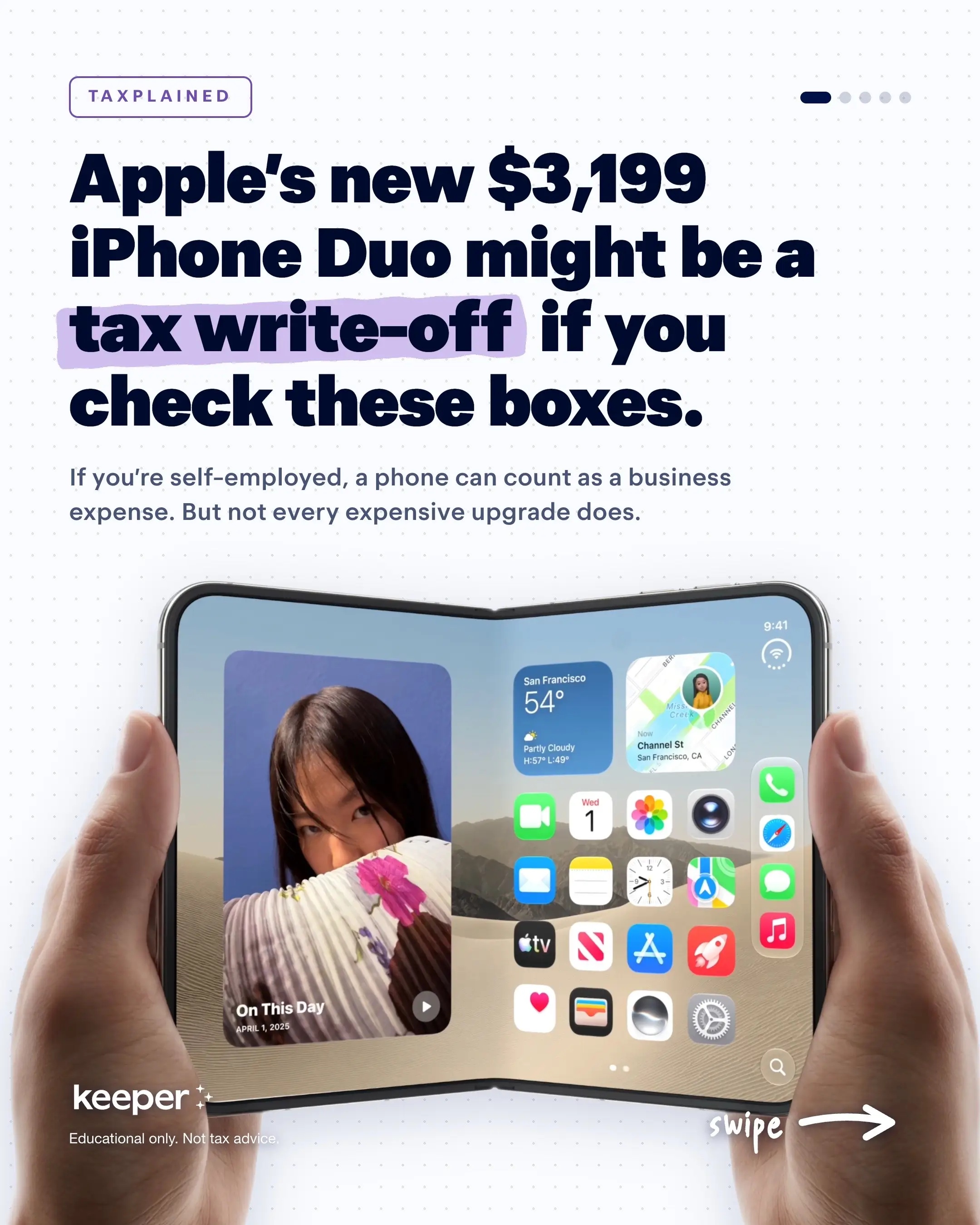 Apple just unveiled its first foldable iPhone, the new iPhone Duo, starting at $