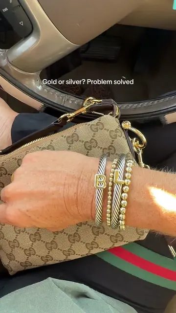 If you can’t chose between gold or silver…. so just do both!! ✨And add a little 