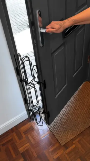 A foldable dog fence for everyday adventures! 🐶🏡 #DogFence #FoldableDogFence #
