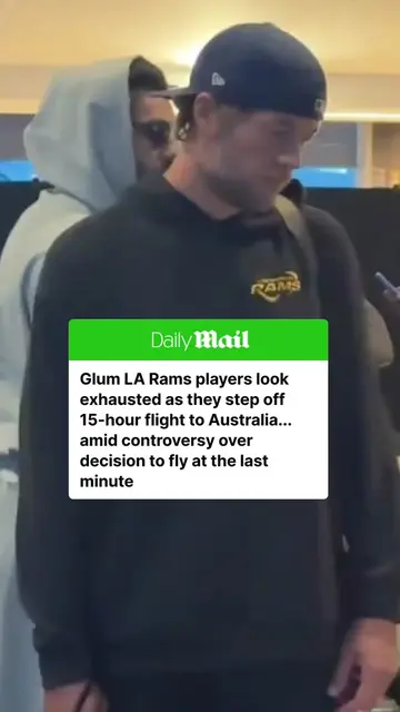 The Super Bowl favorite Los Angeles Rams have finally touched down in Melbourne,