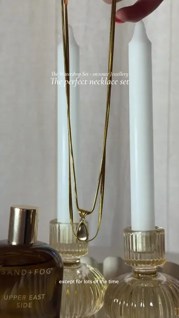 Obsessed with the waterdrop set from @en route jewelry  this set can be worn sep