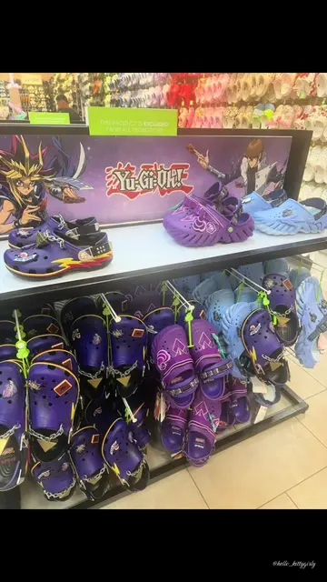 Yugioh  crocs say less !!! Loved them all had to get a pair perfect for everyday