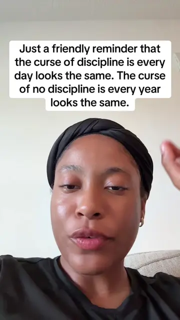 Just a friendly reminder that the curse of discipline is every day looks the sam