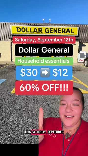 Dollar General Saturday Deal!!!🔥🔥🔥 09/12/26 Saturday, September 12th! #dollar
