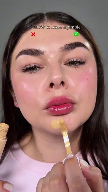 Save / try ✅❌✨ pimple lesson ✨ #makeup #brautyhacks #grwm 