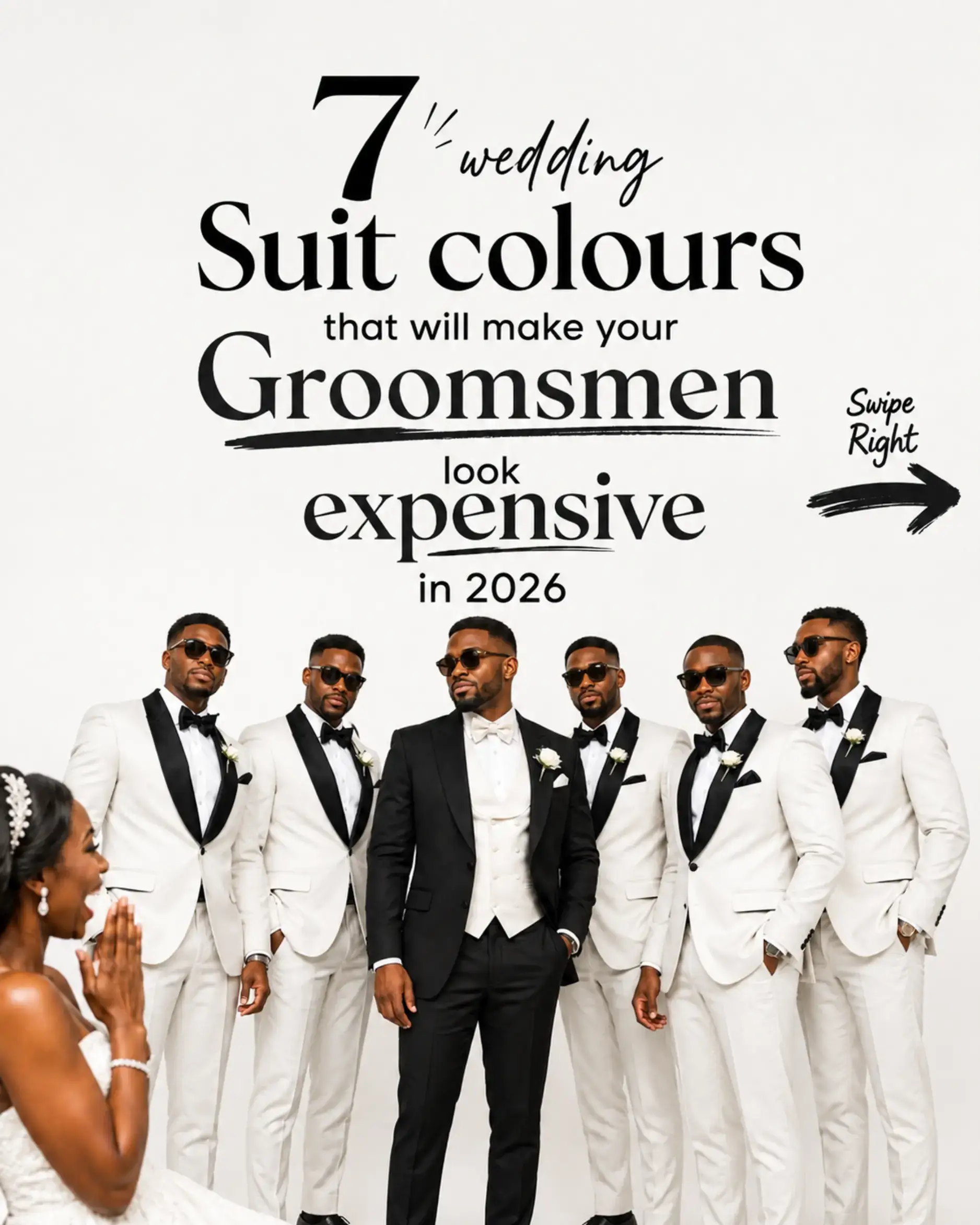 7 wedding colors, endless ways to make your groom and groomsmen look unforgettab