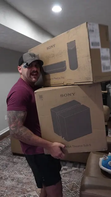 Unboxing the Sony Bravia Trio Sound system. #sony #surroundsound #unboxing #Tech