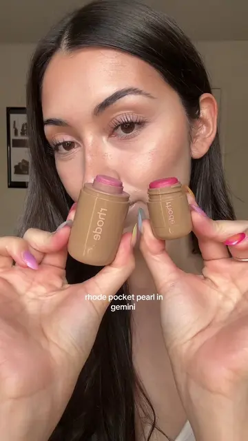 i LOVE this shade ahh 🩷  @rhode skin  #rhode #rhodeskin #rhodeblush #alexandral