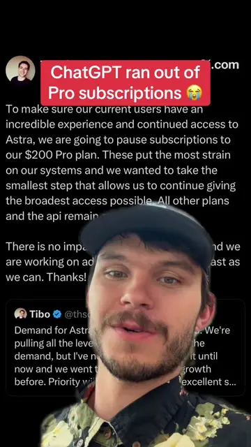 Astra has so much demand they had to pause NEW $200/month Pro subscriptions 🤯 T