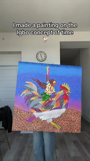“When the Cock Crows” oil paint on canvas ❤️ #artist #artistoftiktok #paintingre