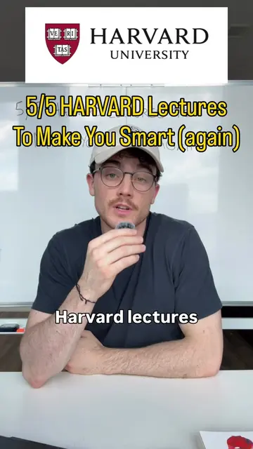 5/5 Havard Lectures to make you smart again (for free on YouTube) (apologies for