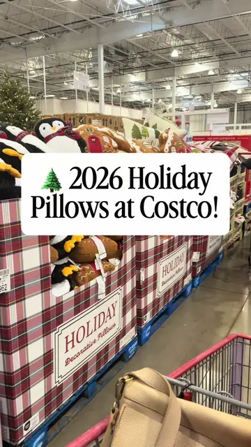 Costco is already getting festive! 👀 These new 2026 holiday pillows are an easy