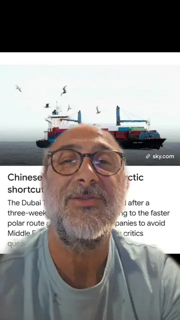 #greenscreen the china opened up a new route in the arctic circle, cutting trave
