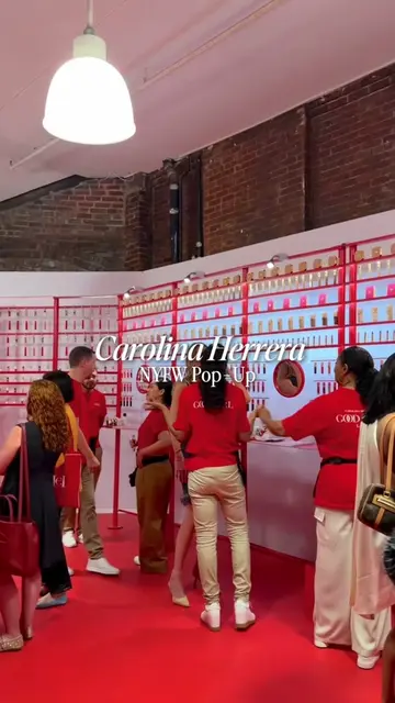 come with me to the @Carolina Herrera NYFW pop-up ❤️ celebrating 10 years of the