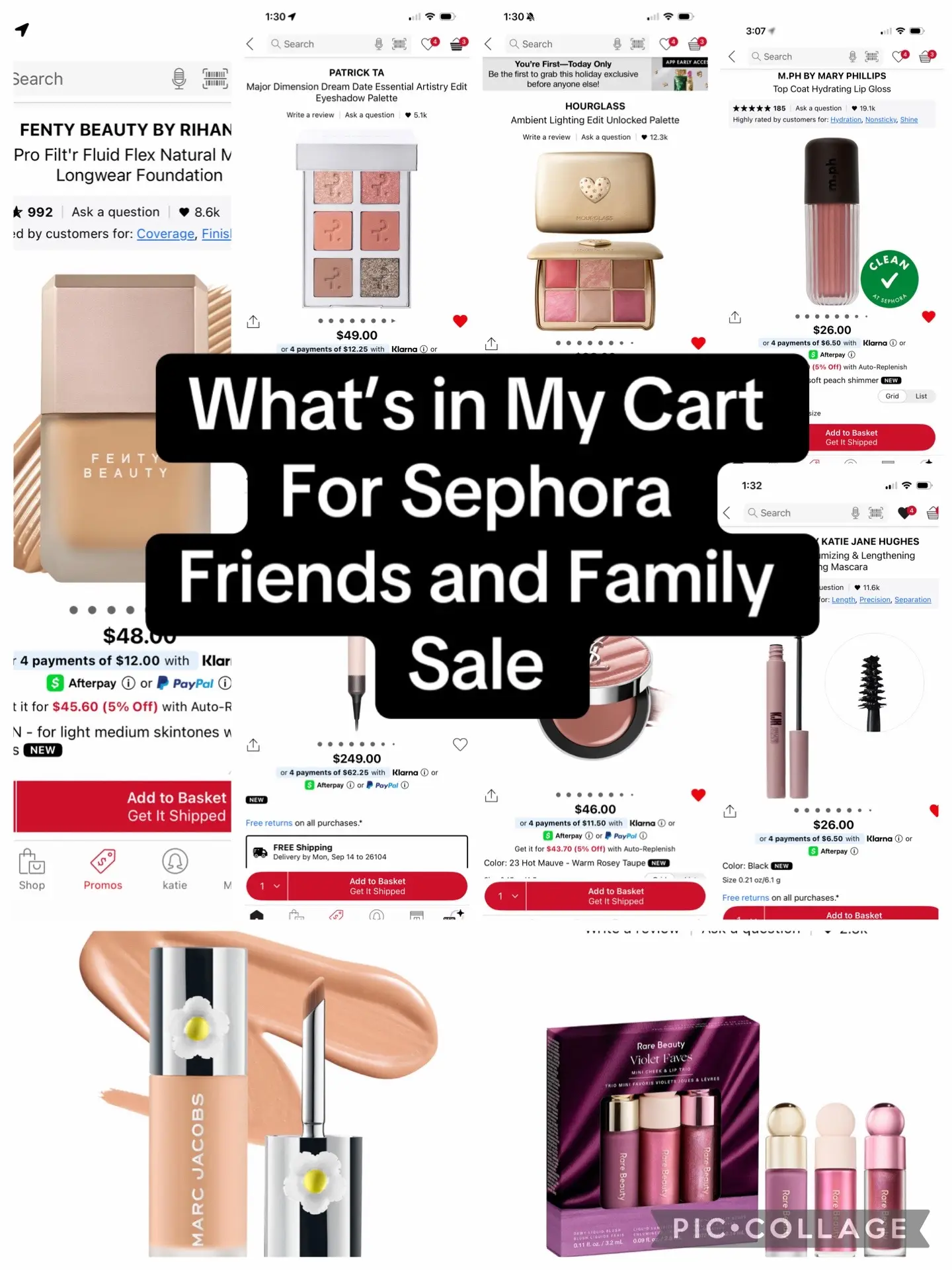 What’s in my cart for the Sephora friends and family sale! @Diorbeauty @Dyson @H