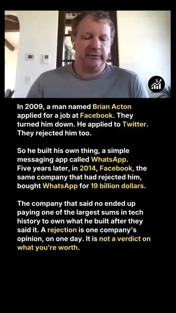 Rejected by Facebook, So He Sold Them WhatsApp for $19B 📱