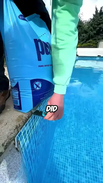 💦🤢How to Clean a Green Pool Without Draining #shorts #pool #cleaning #facts #e