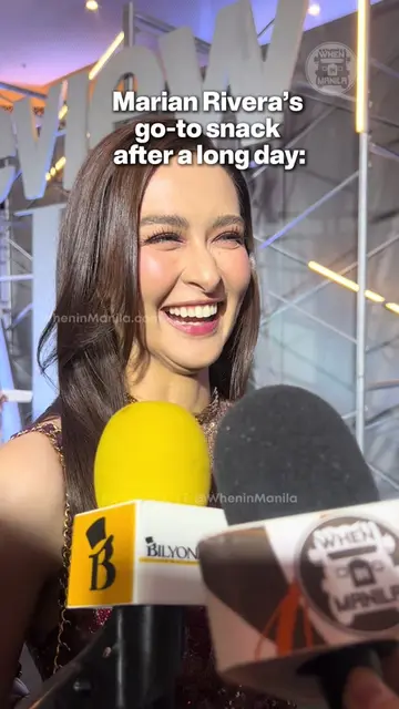 @wimshowbiz: Here’s @marianrivera’s ultimate go-to snack after shutting down the