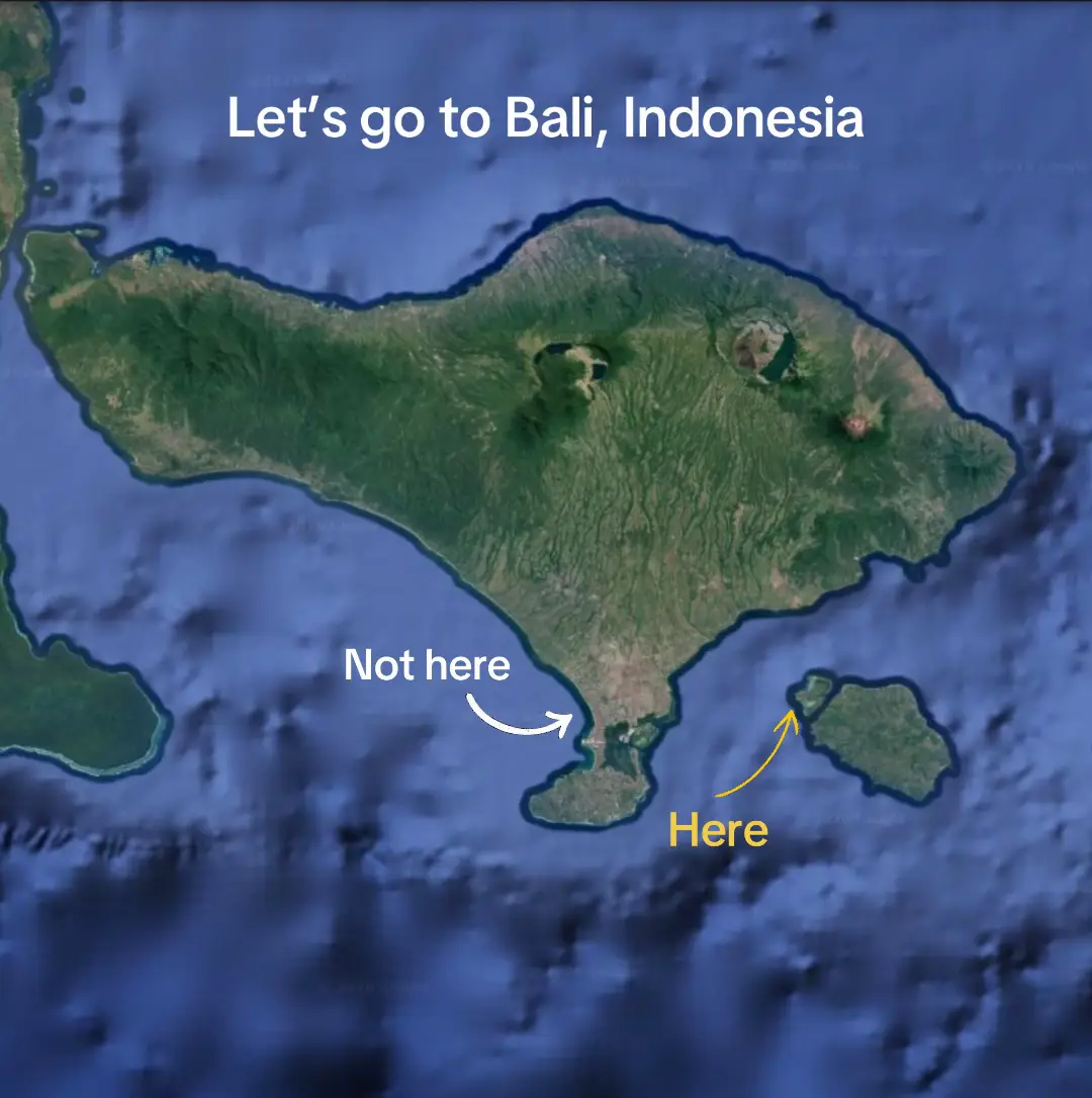 A little island escape just 30 minutes from Bali 🌴 Think crystal clear waters, 