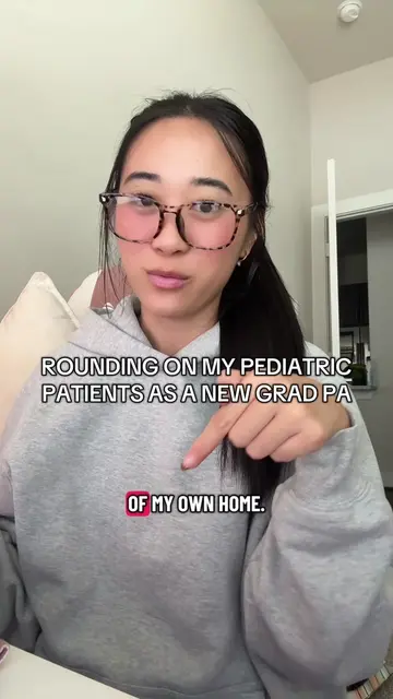 rounding on my pediatric patients as a new grad PA!!! 🧠 #pastudent #paschool #p