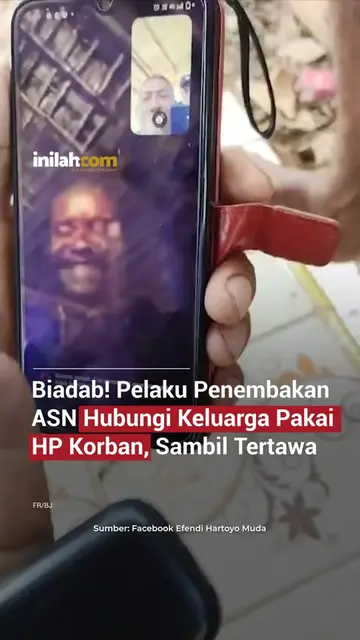 Video call yang diduga memperlihatkan sosok pelaku penembakan tiga ASN Dinas Per