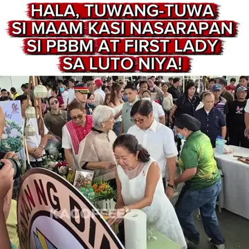 Grabe ang tuwa ni Maam matapos masarapan si Pres. Marcos at First Lady Liza sa k