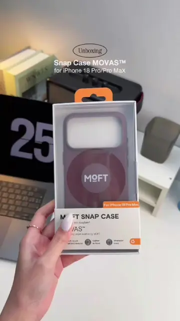 Unboxing ASMR 📦✨ แกะกล่องเคสใหม่ล่าสุด MOFT Snap Phone Case for iPhone 18 Pro #