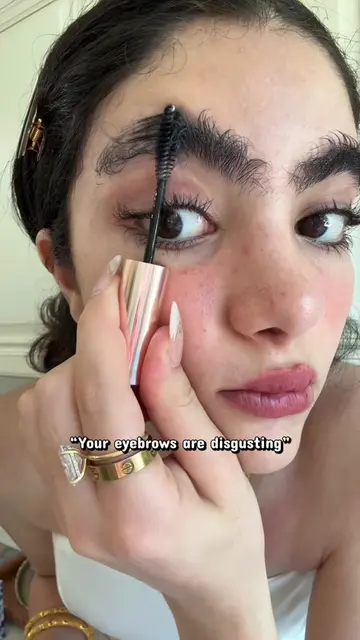 Worry about YOUR eyebrows 🥰#middleeastern #arab #arabgirl #bushybrows #hairy 
