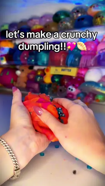 Making a crunchy dumpling!! #needoh #squishy #fidgettoys #asmr