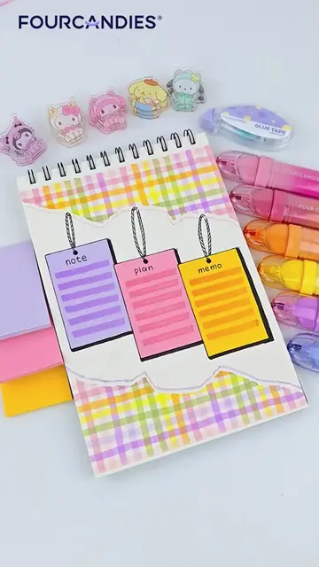 Rainbow sticky notes for a colorful little life reset 🌈 Perfect for to-dos, imp