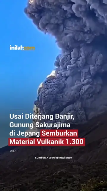 Jepang kembali menghadapi aktivitas alam setelah sebelumnya sejumlah wilayah dil