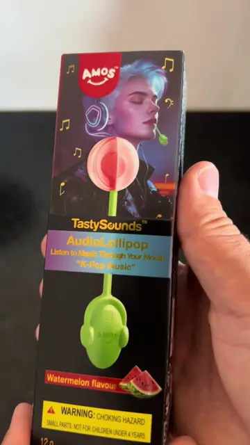 Wait… this lollipop plays music?! 🍭🎵 You put it in your mouth and hear the mus