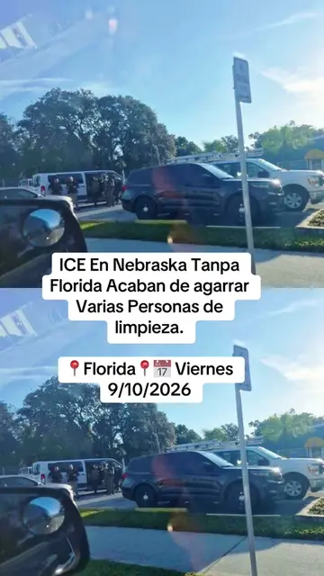 ICE En Nebraska Tanpa Florida Acaban de agarrar Varias Personas de limpieza. 📍F