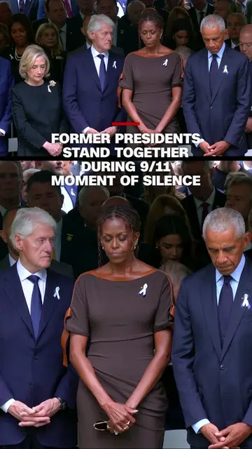 Former presidents Joe Biden, Barack Obama, Bill Clinton and George W. Bush along