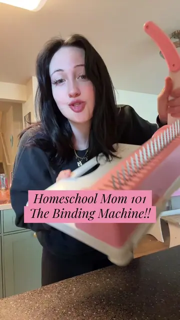 Homeschool mom 101: The Binding Machine!!  As always Link 🔗 is in my Bio under 