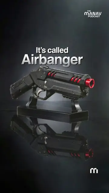 Airbanger fires no bullets, no gunpowder, nothing but air. Each cartridge holds 