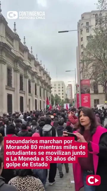 🔴 URGENTE | 11-S Miles de estudiantes secundarios marchan este viernes por el c