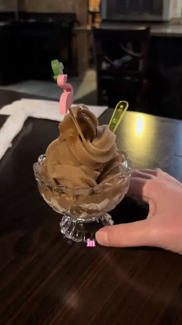 Trying the soft-serve espresso martinis at La Caretta in Portsmouth, New Hampshi