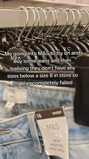 No sizes below an 8 in store at Marks and Spencer  😭 online only for petite gir
