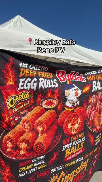 📍Kingsley Eats Reno NV #koreancorndog #hotcheetosboudinballs🔥🔥 #boudin #Foodi