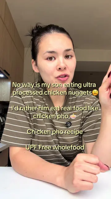 No way is my son eating ultra-processed chicken nuggets 😫 We don’t eat UPFs, an