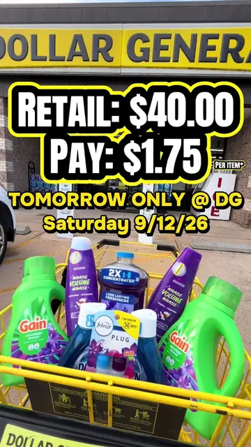 1.00 Gain Laundry Soap after all coupons TOMORROW ONLY at Dollar General! 🫧 #co