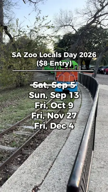 🦍Bexar County residents can get outside and enjoy nature on select days for jus
