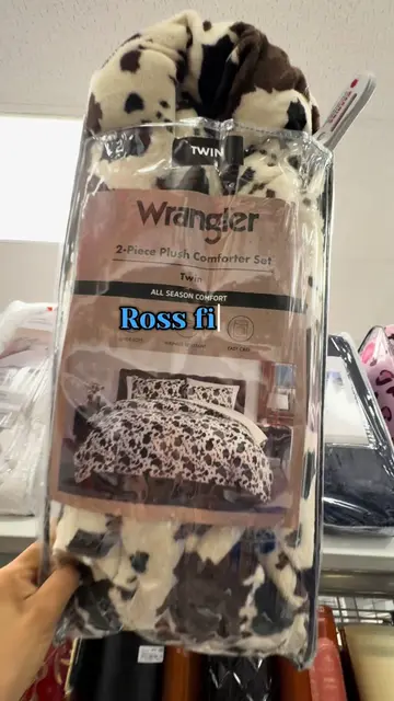 You can now find this adorable cow print comforter set at @Ross #beddingdecor #c