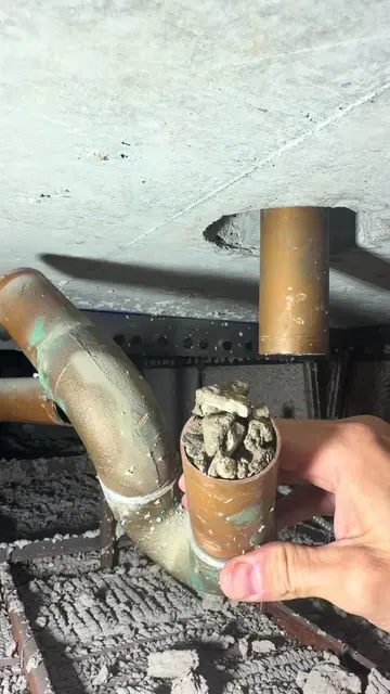 Contractor used the shower drain as a disposal  #fyp #plumber #reels #constructi