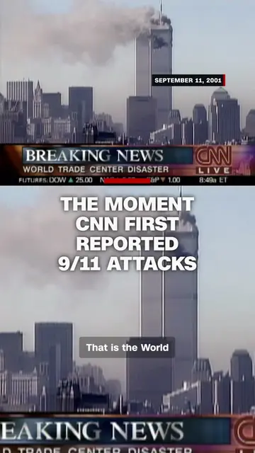 Video shows the moment CNN first reported the terror attack at the World Trade C